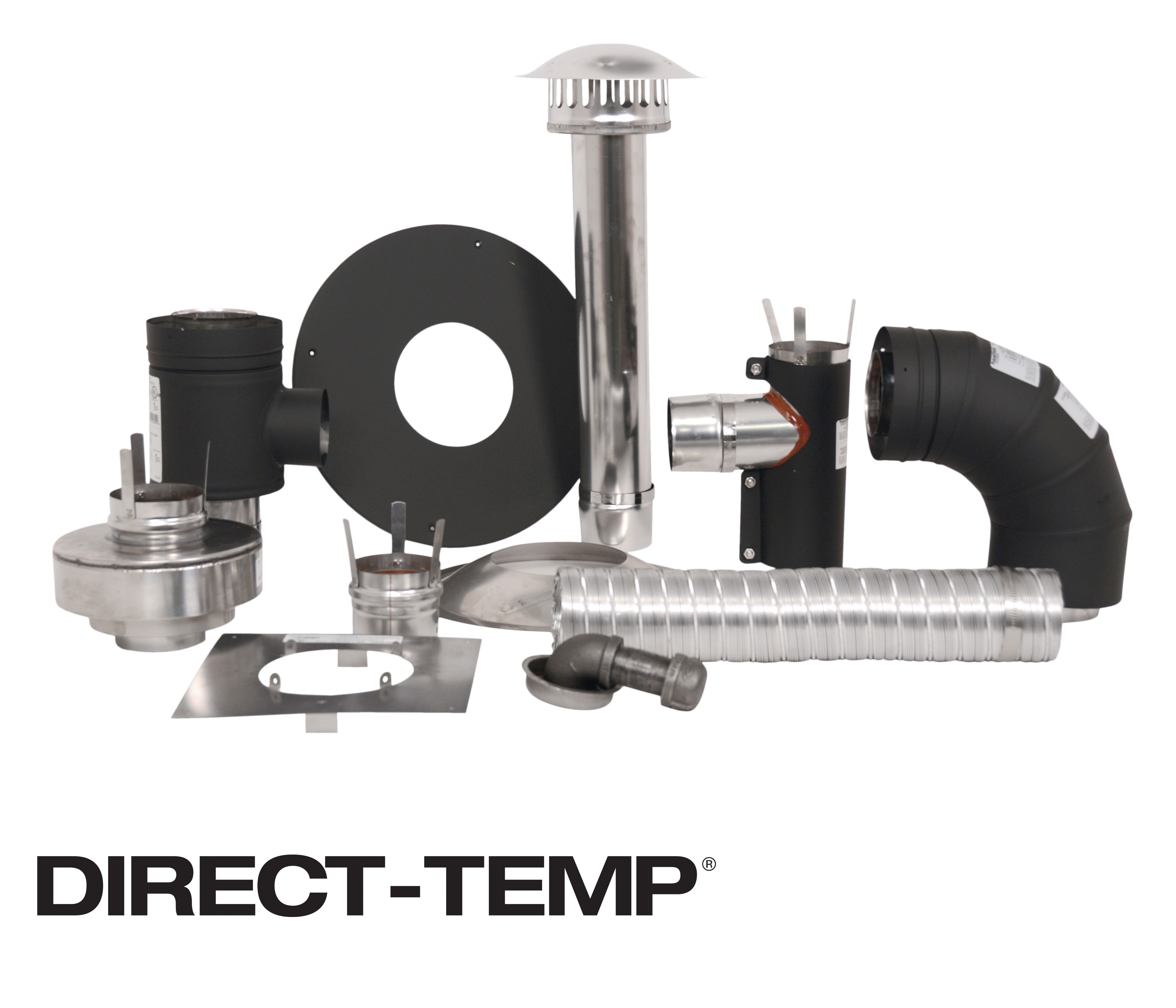 Selkirk 4'' Direct-Temp Multi-Fuel Up / Out Kit - 4DTM-UK